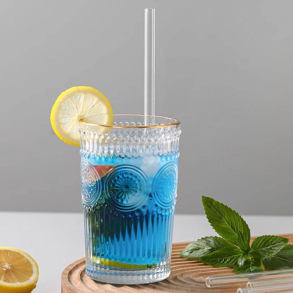 Clear Glass Straws, Pack of 20 - Reusable Heat-Resistant, 20 cm Long - view 5