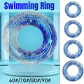 Clear Glitter Inflatable Swim Ring - Size 90 (75 cm Outer Diameter) - view 2