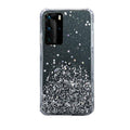 Clear Glitter Shockproof Phone Case with Star Sequins - Samsung Galaxy S21