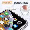 Clear Glitter Shockproof Phone Case with Star Sequins - Samsung Galaxy S21 - view 4