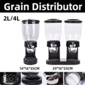 Clear Grain Storage Dispenser for Rice, Cereal, Nuts and Pasta, Desktop Use - 4 L - view 2