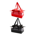 Clear Handheld Flower Gift Box with Bow - Black - view 3