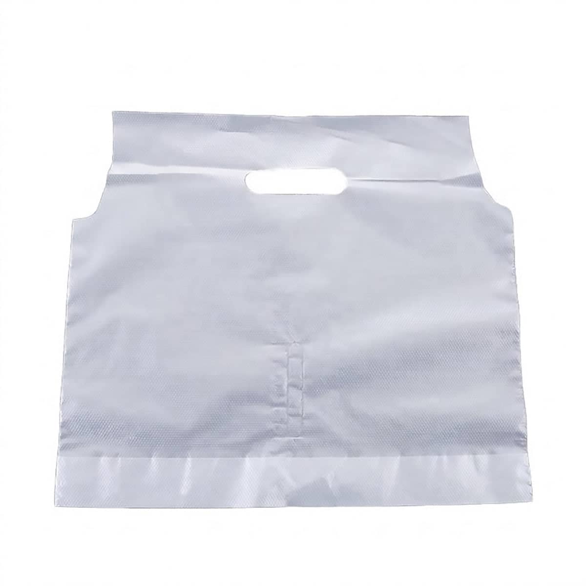 Clear Handle Take Out Cup Carrier Bags, Pack of 500, Double 30 x 28 cm