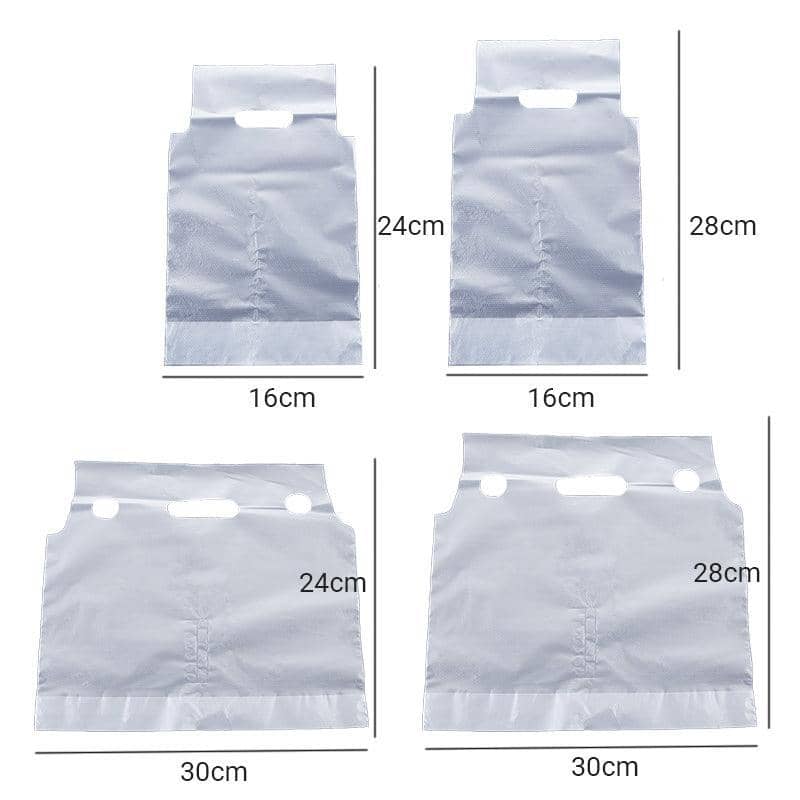 Clear Handle Take Out Cup Carrier Bags, Pack of 500, Double 30 x 28 cm - view 4
