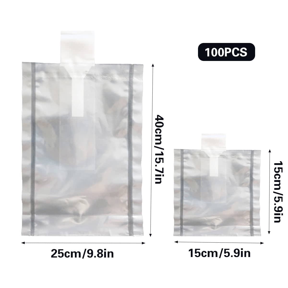 Clear Inflatable Protective Packaging Bags, Pack of 100 - 25 x 40 cm - view 4