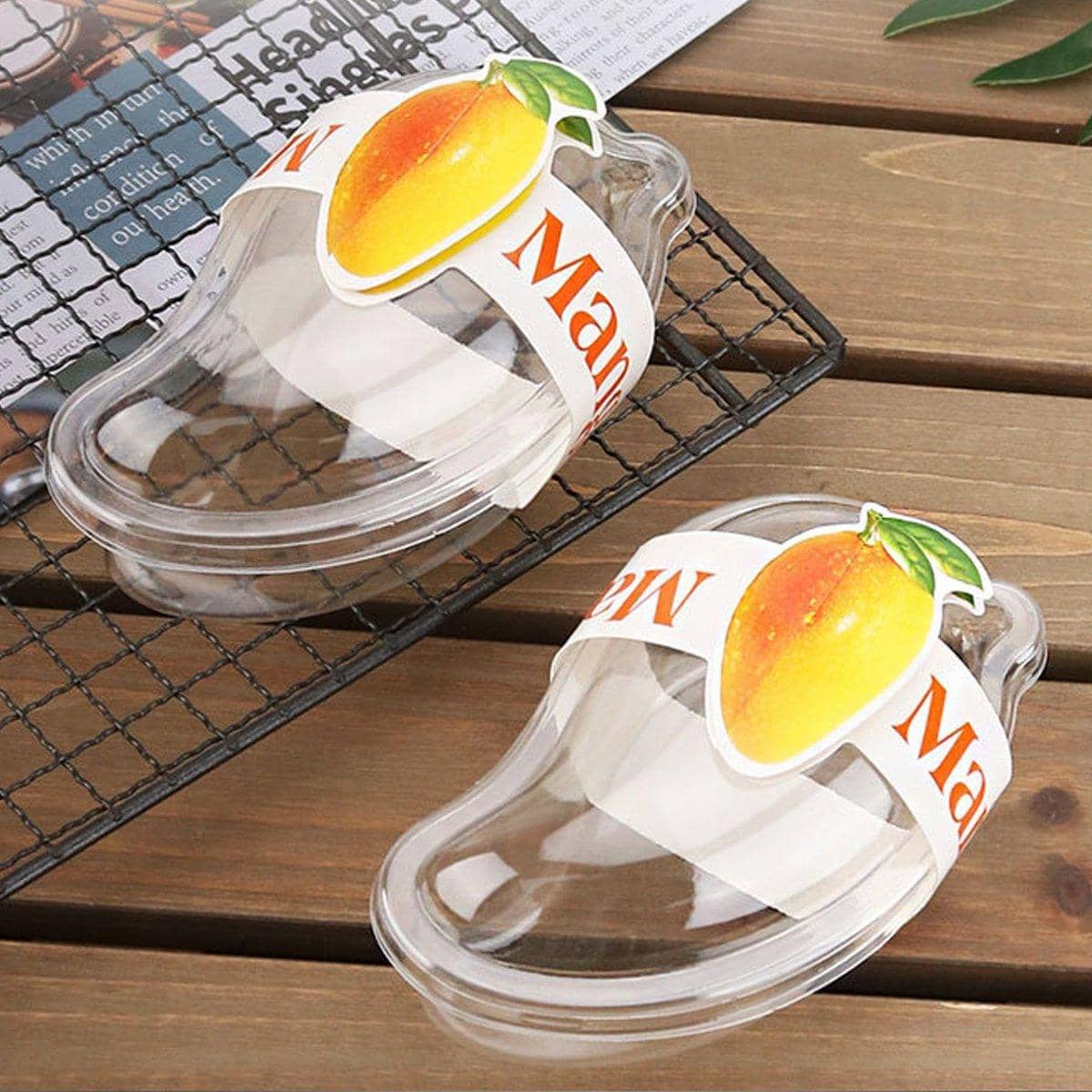 Clear Mango Cake Boxes for Mousse, Fruit and Ice Cream Desserts - Pack of 100 - view 5