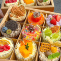 Clear Nine Grid Cake Box Pack of 10 Storage Container with Lift off Lid - White - view 4
