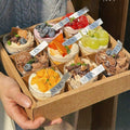 Clear Nine Grid Cake Box Pack of 10 Storage Container with Lift off Lid - White - view 5