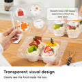 Clear Pastry Cake Box with Handle, Portable Dessert Packaging - 25 x 18 x 8 cm - view 5