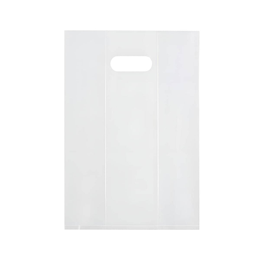 Clear PE Plastic Gift Bags with Handles, Pack of 50 - Large (28 x 18 x 40 cm)