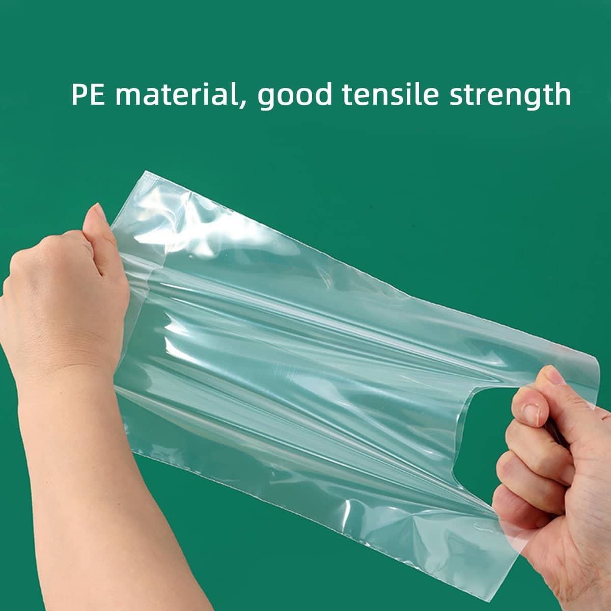 Clear PE Plastic Gift Bags with Handles, Pack of 50 - Large (28 x 18 x 40 cm) - view 5