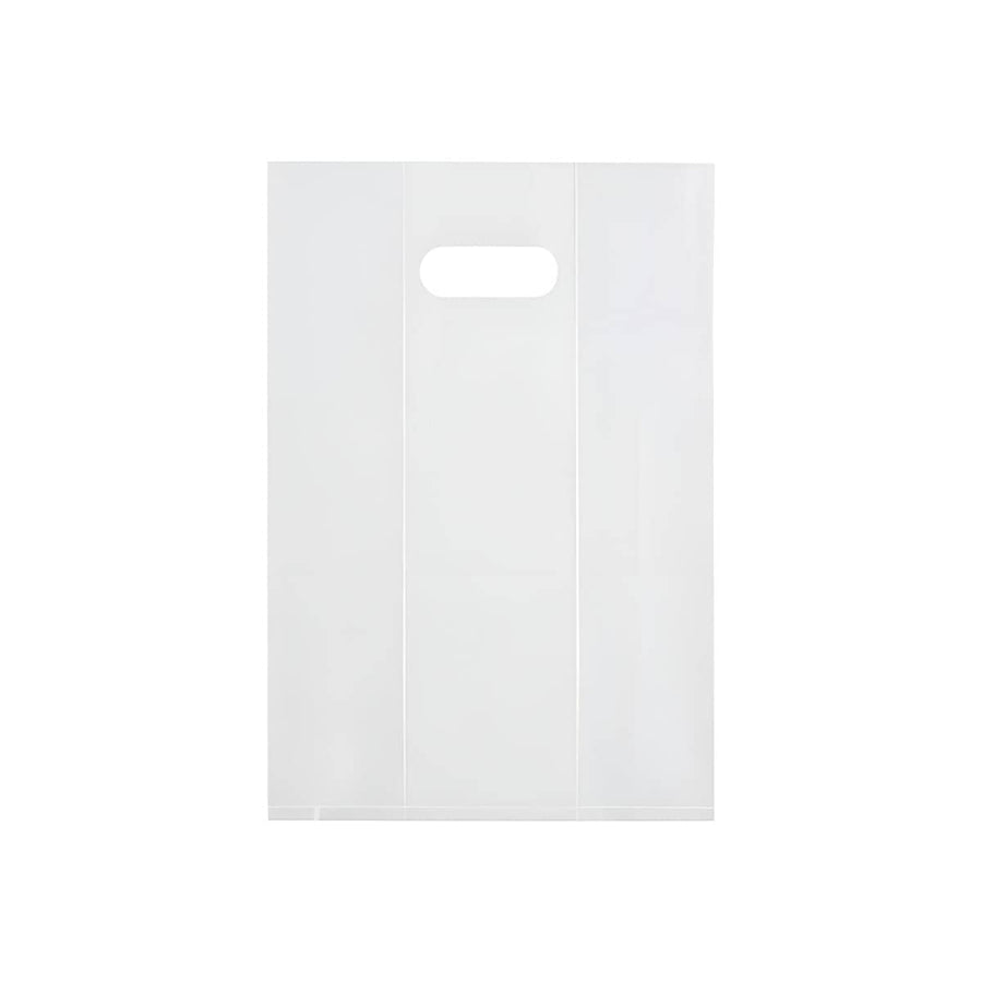 Clear PE Plastic Gift Bags with Handles, Pack of 50 - Medium (24 x 15 x 34.5 cm)