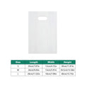 Clear PE Plastic Gift Bags with Handles, Pack of 50 - Medium (24 x 15 x 34.5 cm) - view 4