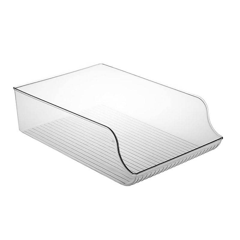 Clear Plastic Beverage Organiser, Fridge Storage Shelf - view 2