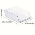 Clear Plastic Beverage Organiser, Fridge Storage Shelf - view 3