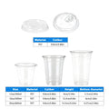 Clear Plastic Cold Drink Cups - 12 oz (360 ml), Pack of 100 - view 4