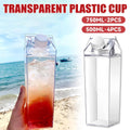 Clear Plastic Cups with Lids, Pack of 4 - 500ml, 20.5 x 6.2 cm - view 2