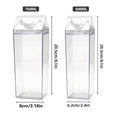Clear Plastic Cups with Lids, Pack of 4 - 500ml, 20.5 x 6.2 cm - view 3