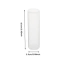 Clear Plastic Cylinder Containers, 8.7 x 2.5cm, Pack of 20 - view 3