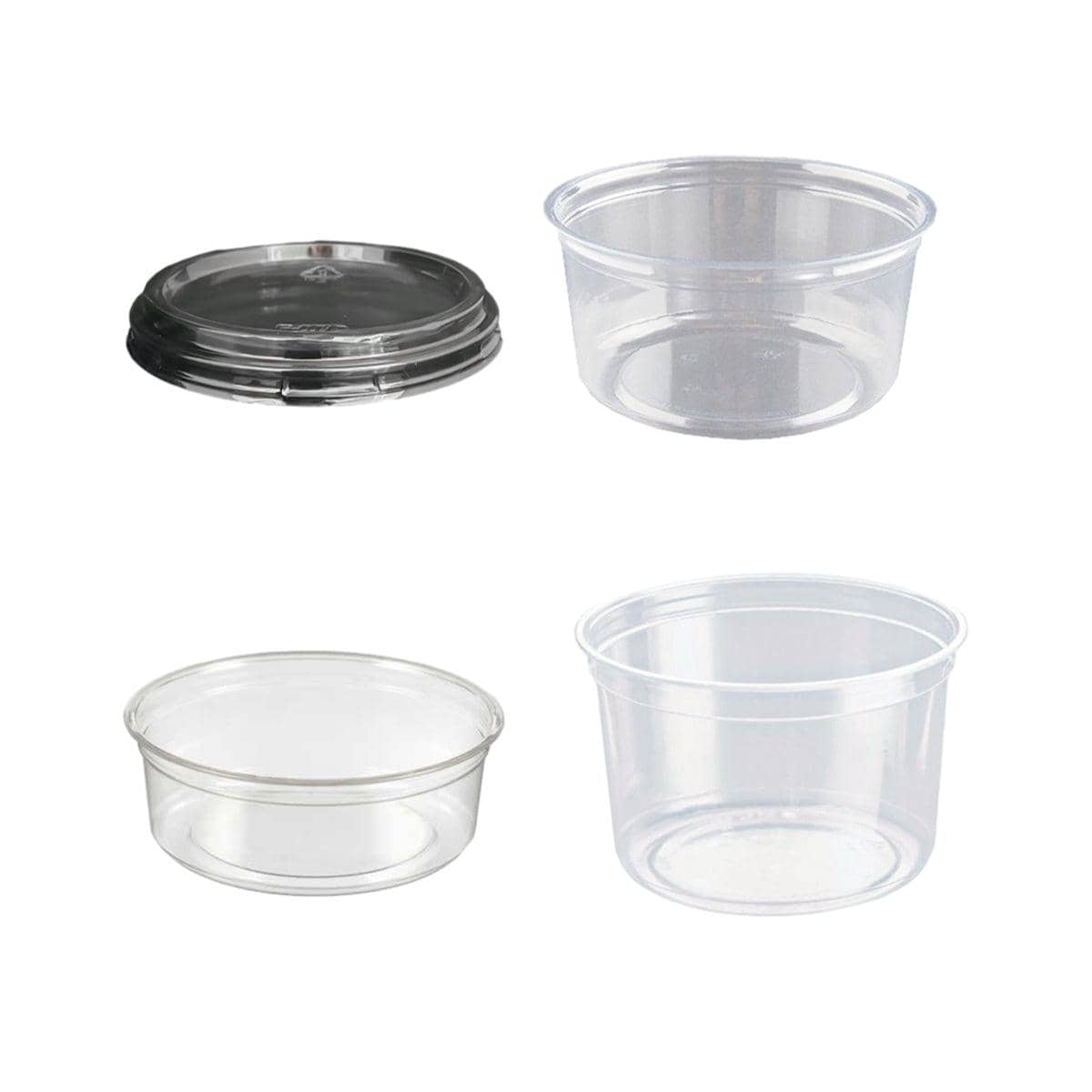 Clear Plastic Dessert Bowls, Pack of 100 - 12 oz (460 ml) - view 3