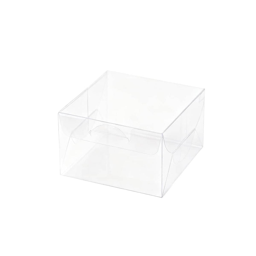Clear Plastic Gift Boxes, Square - 20 Pack