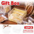 Clear Plastic Gift Boxes, Square - 20 Pack - view 2
