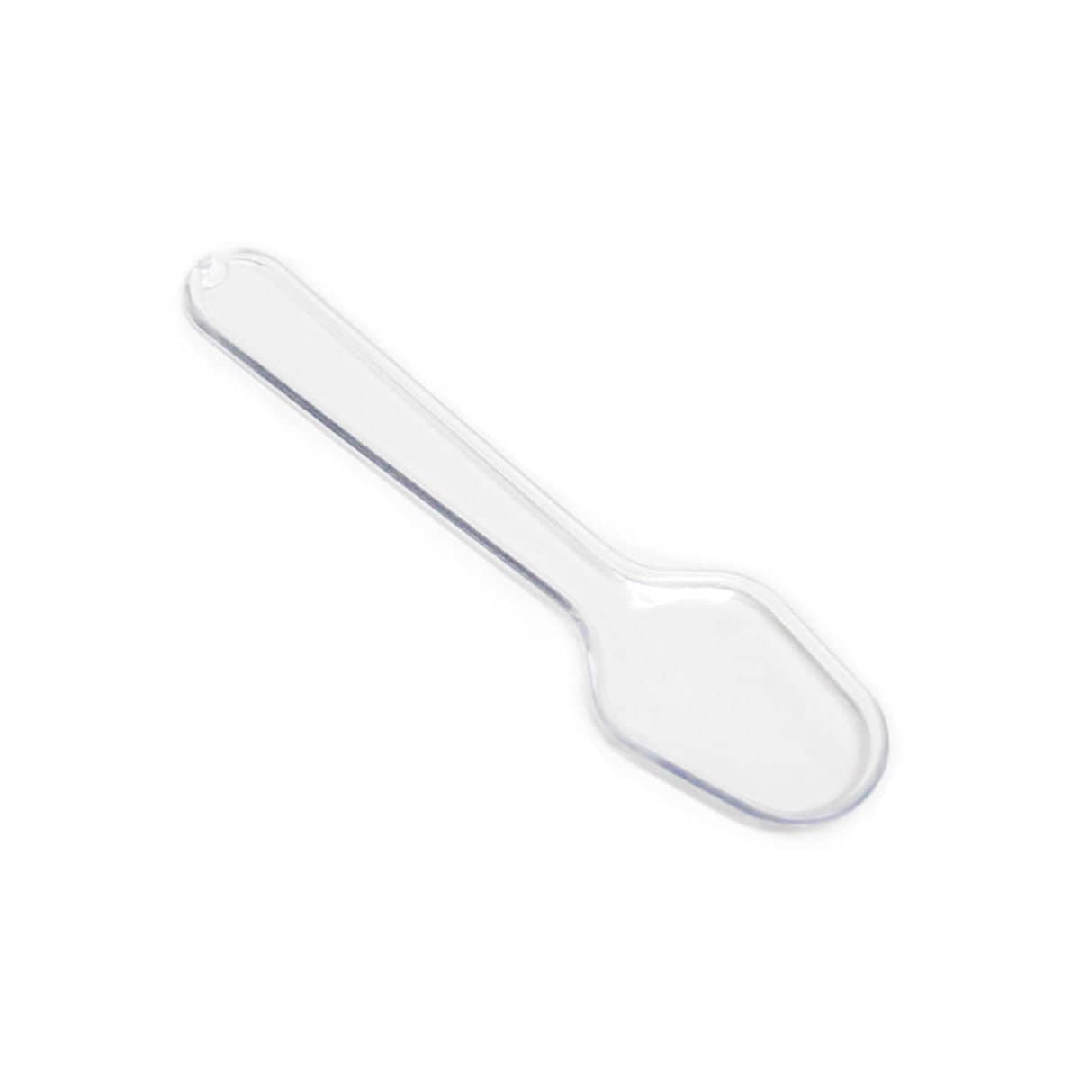 Clear Plastic Ice Cream Tasting Spoons, 500 Pack, Wrapped - view 2