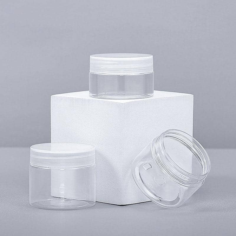 Clear Plastic Jars with Caps, Pack of 10 - 80ml - view 4