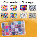 Clear Plastic Jewellery Storage Box with 28 Compartments, Pack of 5 - view 5