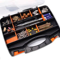Clear Plastic Small Parts Organiser Box with Adjustable Compartments - 22 x 15 x 5.7 cm - view 5