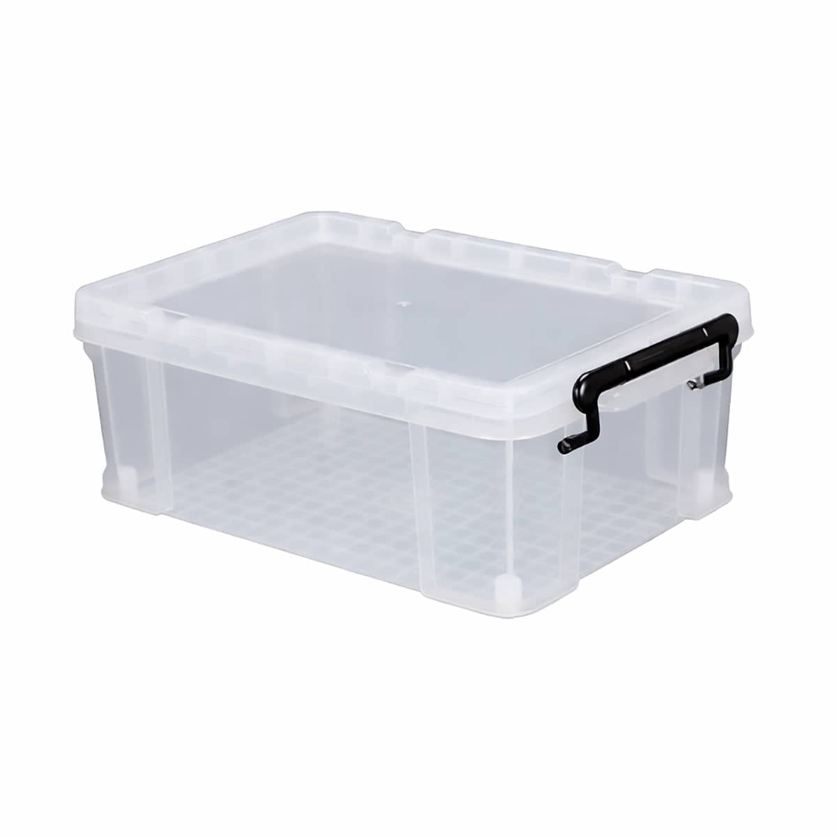Clear Plastic Storage Box with Lid, Stackable - 25L (44 x 30 x 16.5cm)