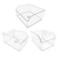 Clear Plastic Storage Box Set of 10 - Size L (33.2 x 27.9 cm) - view 3