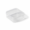 Clear Plastic Storage Boxes with Lids, Pack of 100 - 52 x 52 x 20 mm