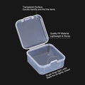 Clear Plastic Storage Boxes with Lids, Pack of 100 - 52 x 52 x 20 mm - view 5