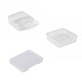 Clear Plastic Storage Boxes with Lids, Pack of 100 - 68 x 52 x 12.5 mm - view 3