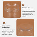 Clear Plastic Storage Jars with Screw Lids, Pack of 50 - 6.5 x 10 cm - view 5