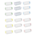 Clear Plastic Two-Layer Desktop Stationery Storage Boxes - Grey, Set of 3 - view 3