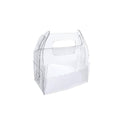 Clear Portable Pastry Boxes with White Inner Tray, Pack of 50 - Small (12 x 8 x 9.3 cm)