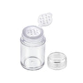 Clear Powder Jars with Sifter and Flip Lid, Pack of 10 - Clear Lid
