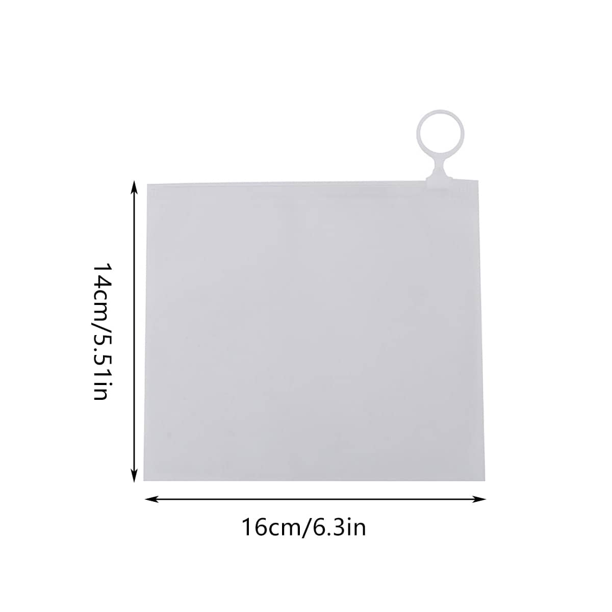 Clear Pull Tab Organiser Bags, 16 x 14 cm, Pack of 50 - view 3