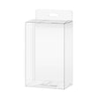 Clear PVC Gift Boxes with Hook, Pack of 50 - 10 x 3.2 x 17.5 cm