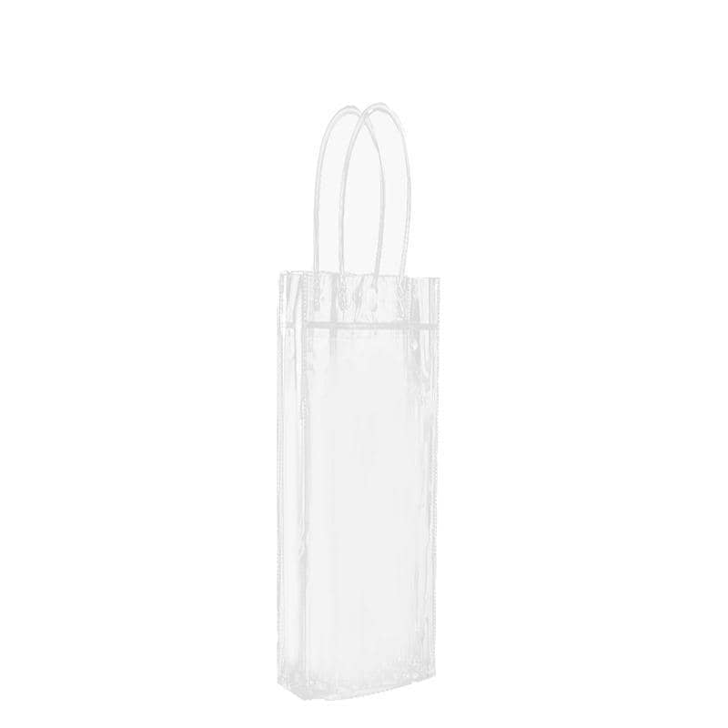 Clear PVC Gift Tote Bags, Pack of 100 - 10 x 25 x 10 cm