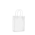Clear PVC Gift Tote Bags, Pack of 100 - 15 x 20 x 7 cm