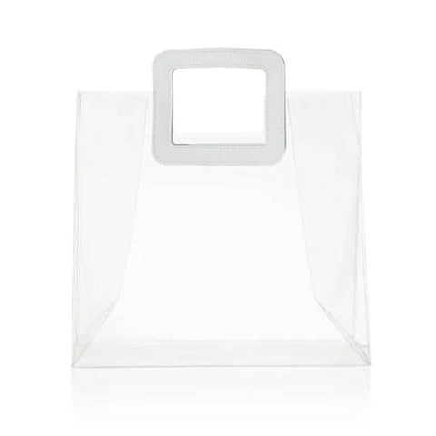 Clear PVC Handbags - Large (25 x 28 cm), Pack of 10