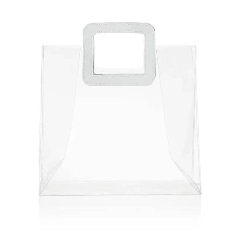 Clear PVC Handbags - Small (18 x 20 cm), Pack of 10 - view 3