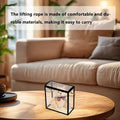 Clear PVC Handheld Gift Bags, Set of 20 for Birthdays and Christmas - Black - view 5