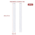 Clear PVC Strip Door Curtain, 2 Pack, 200 cm, Thermal Dust Barrier - view 3