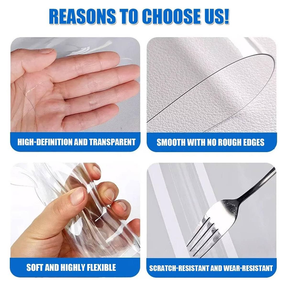 Clear PVC Strip Door Curtain, 2 Pack, 200 cm, Thermal Dust Barrier - view 4