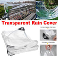 Clear PVC Tarpaulin with Grommets, 300 x 200cm - Heavy Duty Waterproof Tarp