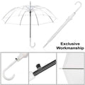 Clear PVC Umbrella with Automatic Opening, 71 cm - view 4